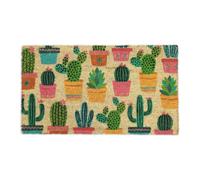 Relaxdays Cacti cactuses welcome coir doormat