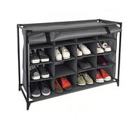 Relaxdays Camping Shoe Rack with 16 Sections