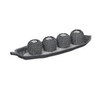 Relaxdays Candle Tray with 4 Tea Light Holders