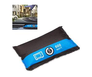 Relaxdays Car Dehumidifier, Reusable, Effective against Misted Windshields, Mould and Mildew, Rechargeable Bag, Black