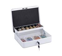 Relaxdays Cash box with coin counting board