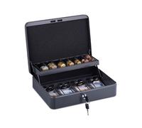 Relaxdays Cash box with coin counting board