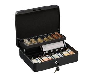 Relaxdays Cash Box with Coin Counting Board