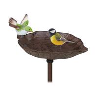 Relaxdays Cast Iron Bird Bath with Ground Spike