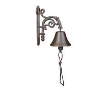 Relaxdays Cast Iron Door Bell in Brown