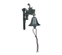 Relaxdays Cast Iron Door Bell with Ship in Green