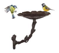 Relaxdays Cast Iron Petal Bird Font