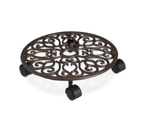 Relaxdays Cast Iron Plant Roller