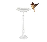 Relaxdays Cast Iron Standing Bird Bath