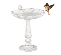 Relaxdays Cast Iron Standing Bird Bath
