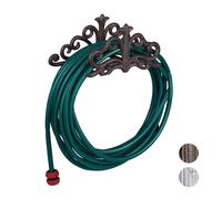 Relaxdays Cast Iron Wall-Mount Hose Reel