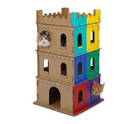 Relaxdays XL cardboard cat den