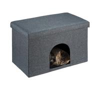 Cat bed pet hideaway Feline Retreat foldable ottoman lightweight cat cave