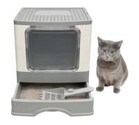 Relaxdays Closed cat litter tray with drawer