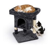Relaxdays Cat tree with cave & viewing platform
