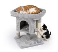 Relaxdays Cat tree with cave & viewing platform
