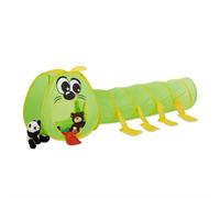 Relaxdays Caterpillar Crawling Play Tunnel, Pop Up Play Tent for Kids, XXL for Outdoor and Indoor Use, Green
