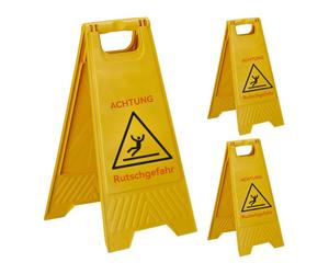 Relaxdays Caution: Slippery Floor Sign Set of 3