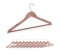Relaxdays Cedar Wood Clothes Hangers, Set of 12