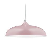 Relaxdays Ceiling Light, Hanging Lamp, H x D 137 X 34 cm, Metal, E27 Socket, Pink