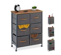 Relaxdays Chest of Drawers of Casters