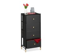 Relaxdays Chest of Drawers with 4 Compartments