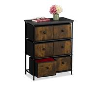 Relaxdays Chest of Drawers with 6 Compartments