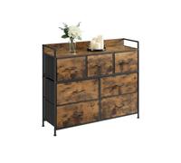 Relaxdays Chest of drawers with 7 fabric bins