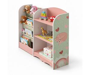 Relaxdays Children's 7-compartment shelf
