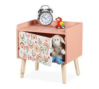 Relaxdays Children's Bedside Table with Cupboard