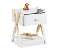 Relaxdays Children's Bedside Table with Drawer