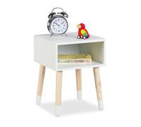 Relaxdays Children's Bedside Table with Open Shelf