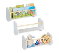 Relaxdays Set of 3 Children's Cloud Bookshelves