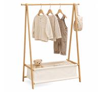 Relaxdays Children's clothes rack with basket