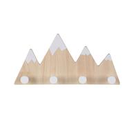 Relaxdays Children's coat rack, 4 hooks, mountain