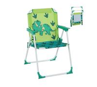 Relaxdays Children's Folding Camping Chair, Lightweight, Portable, Multicoloured, 51.5x36x37.5 cm