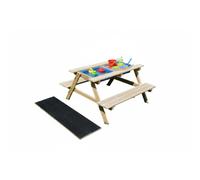 Relaxdays Children's picnic bench & chalkboard