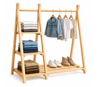 Relaxdays Children's pine clothes rack