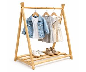 Relaxdays Children's pine clothes rack