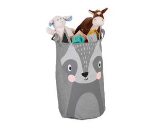 Relaxdays Children's Racoon Toy Basket