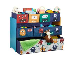 Relaxdays Children's Shelf with Cute Monsters