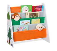 Relaxdays Children's Shelf with Forest Animals