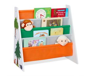 Relaxdays Children's Shelf with Forest Animals