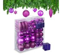 Relaxdays Set of 110 Christmas Baubles