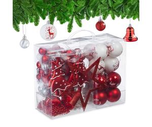 Relaxdays Christmas Ornaments in a Set of 103