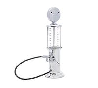 Relaxdays Chrome Drink Dispenser, Beer Gas Pump, 900 ml, Bar Butler in US Nostalgic Design, with Spout, Chrome