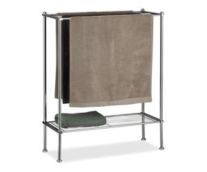 Relaxdays Chrome-Plated Towel Rack