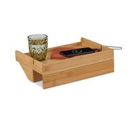 Relaxdays Clamp-on Bed Shelf made of Bamboo