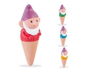 Relaxdays Clay Cone Gnomes Set of 4
