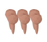 Relaxdays Clay Globes Set of 6, Houseplants & Flowerbeds, Automatic Watering, Ceramic, for Vacation & Office, Terracotta, 11 x 6 x 6 cm